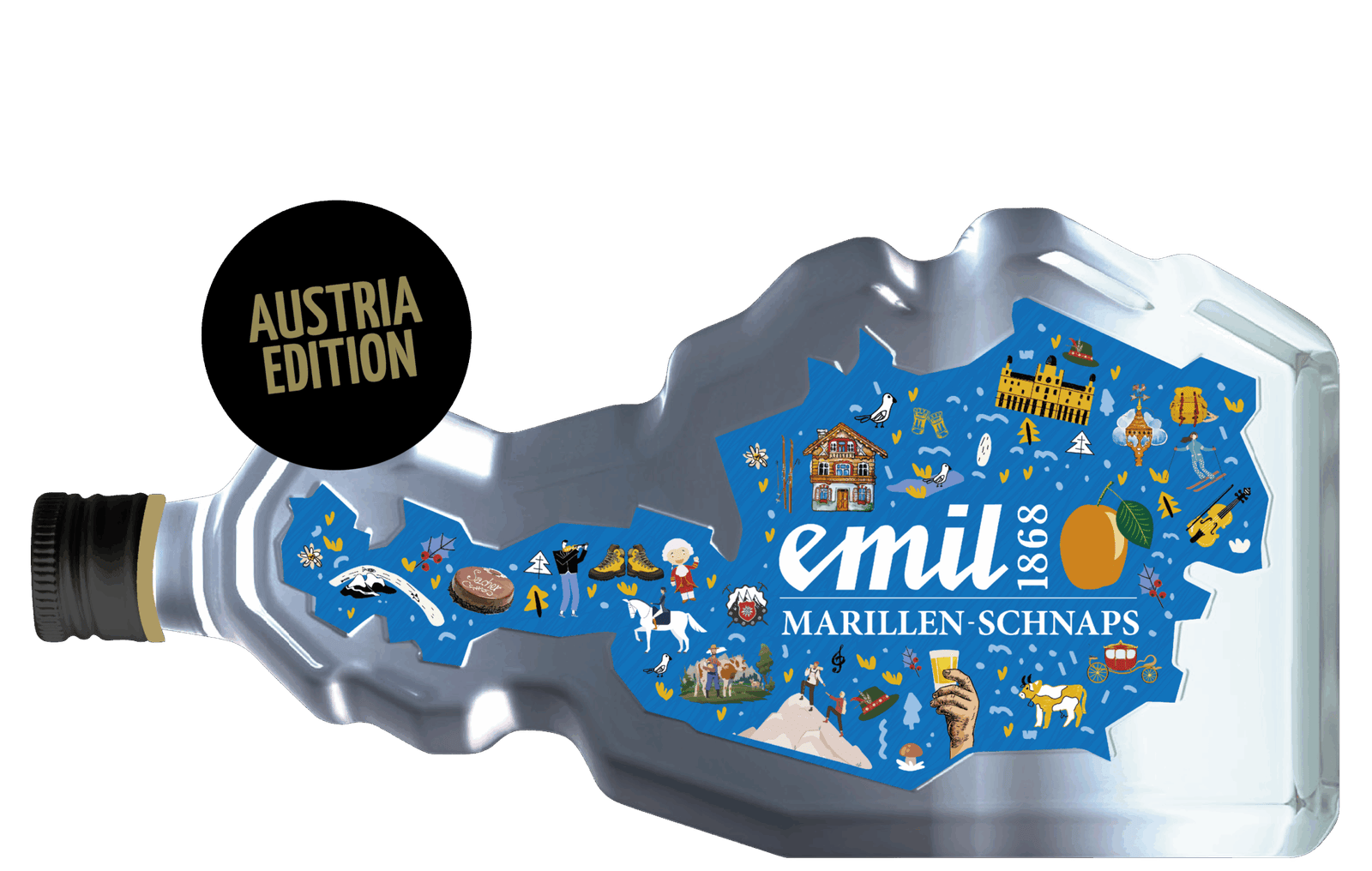 Marillen Schnaps 35%vol Sonderedition – limitierte Premiumabfüllung von emil 1868